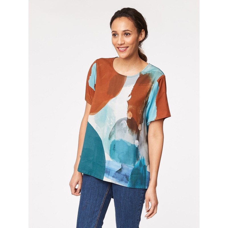 Top t-shirt femme en fibre naturelle de lyocell et bambou