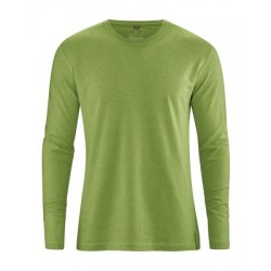 t-shirt en chanvre manches longues vert