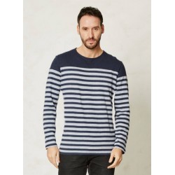 Men's striped t-shirt blue or grey