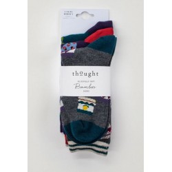 3 socks in bamboo and organic cotton for women
