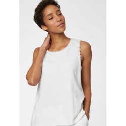 Women's Hemp Vest top white
