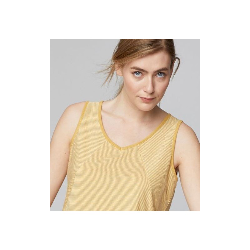 Women's Hemp Vest top: yellow or blue