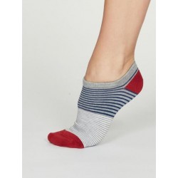 Bamboo Stripe Trainer Socks for women