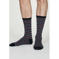 Bamboo Multistripe blue socks for men