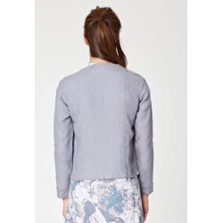 100% hemp grey jacket blazer for women