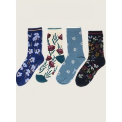 4 Socks gift box for ladies 'floral'