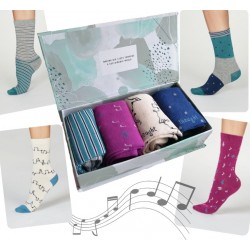 4 Socks gift box for women