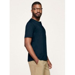 Blue Hemp T-shirt for men short sleeve