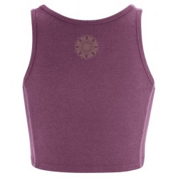 basic Yoga Top made in Hemp purple