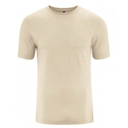 T-shirt en chanvre et coton bio manches courtes : crème ou foncé