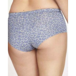 Bamboo Animal Print Briefs - Periwinkle Blue