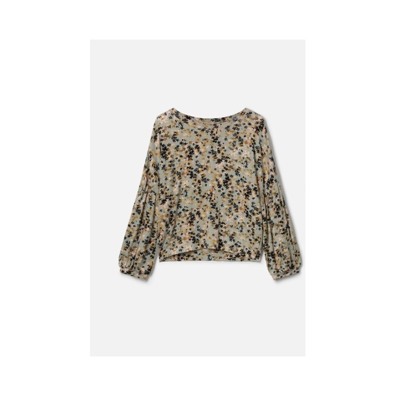 Haut Top en bambou et coton bio Floral