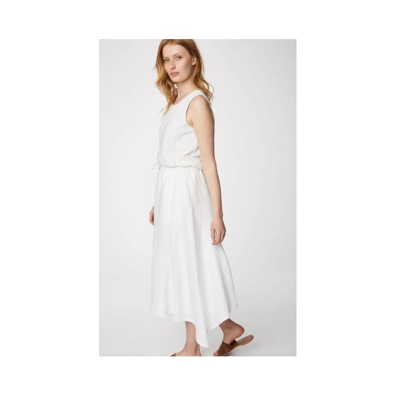 Hemp Midi Skirt In White