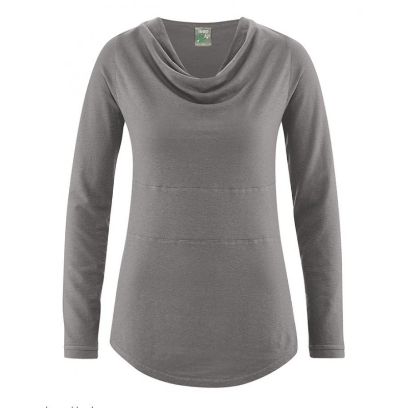 Top T-shirt femme en chanvre: 2 coloris au choix