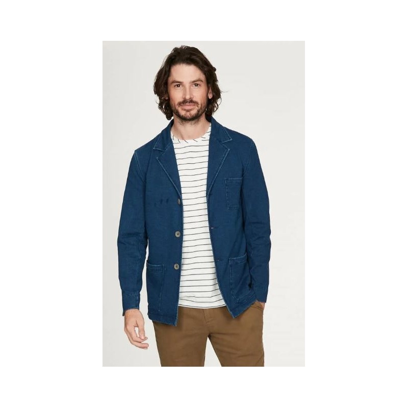 Blue Jean jersey blazer Men