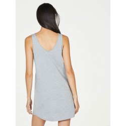 Grey GOTS organic cotton Slip Dress