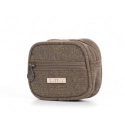 Porte-monnaie en chanvre et coton bio : kaki, gris, prune