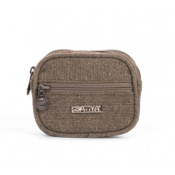 Porte-monnaie en chanvre et coton bio : kaki, gris, prune